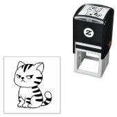 Cranky Tabby Cat Permastempel (Beispiel)