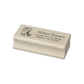 Cranky Tabby Cat Return Address Gummistempel (Stempel)