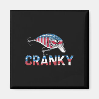 Cranky Usa Crankit Angeln Vatertag  Magnet