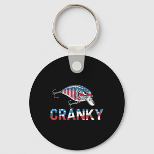 Cranky Usa Crankit Angeln Vatertag Schlüsselanhänger