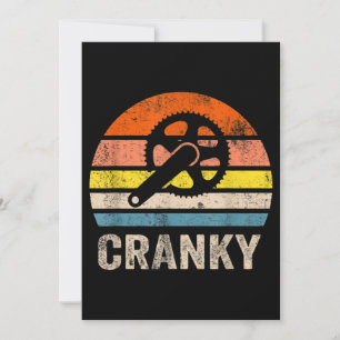 Cranky Vintag Sun Funny Bicycle Liebhaber des Rads Einladung