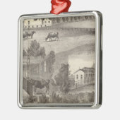 Cranmoor Bauernhof, Toms River, NJ Silbernes Ornament (Links)