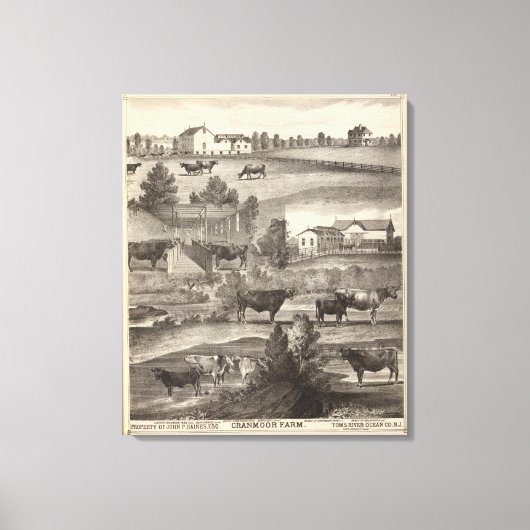 Cranmoor Farm, Toms River, NJ Leinwanddruck (Vorderseite)