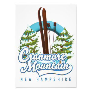Cranmore Mountain New Hampshire Ski-Logo Fotodruck