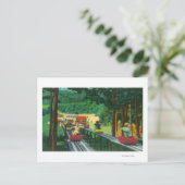 Cranmore Mountain Ski Mobile im Sommer Postkarte (Stehend Vorderseite)