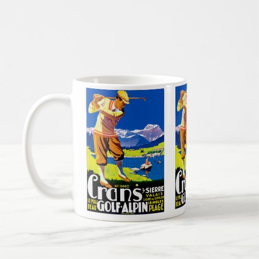 Crans Golf Alpin Kaffeetasse (Links)