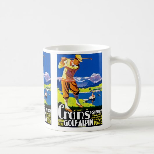 Crans Golf Alpin Kaffeetasse (Rechts)