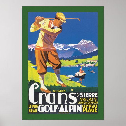 Crans Golf Alpin Poster (Vorne)