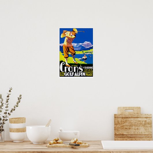 Crans Golf Alpin Poster (Küche)