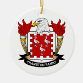 Cranston Familienwappen Keramik Ornament (Vorne)