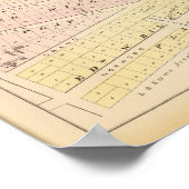 Cranston, RI-Karte Poster (Ecke)