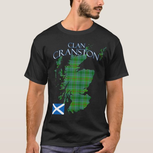 Cranston Scottish Clan Tartan Scotland T-Shirt (Vorderseite)
