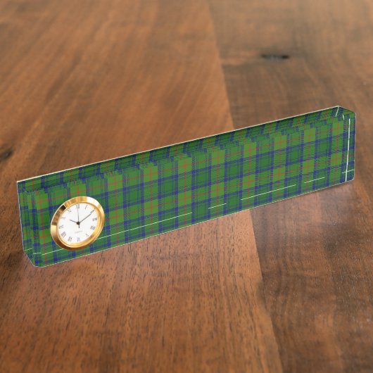 Cranstoun tartan green kariert namensplakette (Seite)