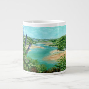 Crantock Bay am Fluss Gannel Estuary Jumbo-Tasse