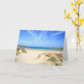 Crantock Bay Karte (Gelbe Blume)