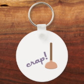 Crap Plunger Schlüsselanhänger (Vorderseite)