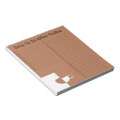 "Crap to do after Coffee" Notizblock (angewinkelt)