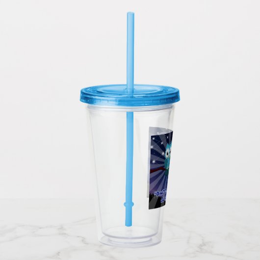 Crapbookers "Owl Be Scrapping All Night Long" Acryltrinkbecher (Rechts)