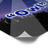 Crapbookers "Owl Be Scrapping All Night Long" Poster (Ecke)