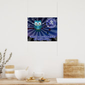 Crapbookers "Owl Be Scrapping All Night Long" Poster (Küche)