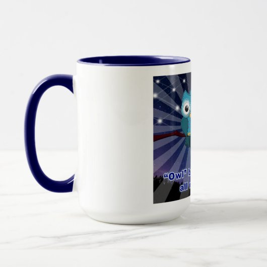 Crapbookers "Owl Be Scrapping All Night Long" Tasse (Links)