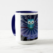 Crapbookers "Owl Be Scrapping All Night Long" Tasse (Vorderseite Links)