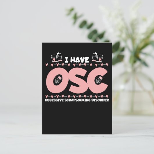 Crapbooking sucht Crafter Funny Crafty Book Postkarte (Stehend Vorderseite)