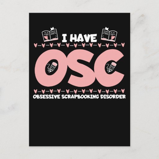 Crapbooking sucht Crafter Funny Crafty Book Postkarte (Vorderseite)