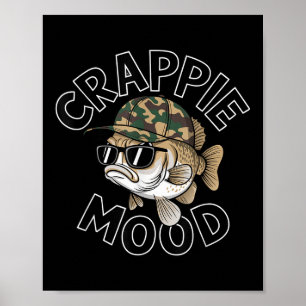 Crappie-Angeln Crappie-Laune Lustiges Geschenk Sar Poster