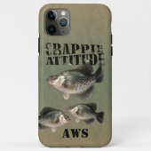 Crappie Attitude Fishing Case-Mate iPhone Case (Rückseite)
