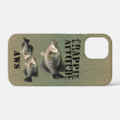 Crappie Attitude Fishing Case-Mate iPhone Case (Rückseite (Horizontal))