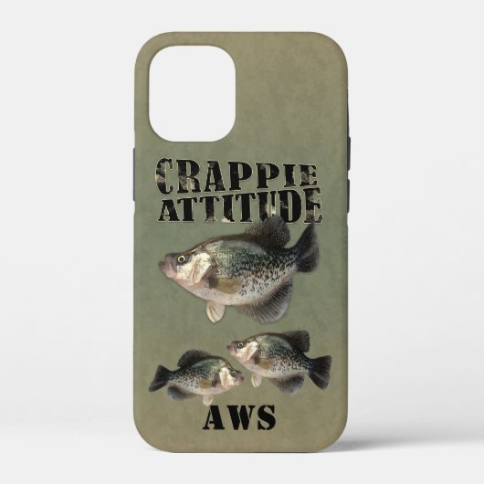 Crappie Attitude Fishing Case-Mate iPhone Case (Rückseite)