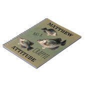 Crappie Attitude Fishing Notizblock (Linke Seite)