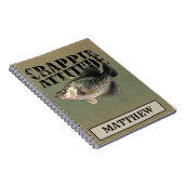 Crappie Attitude Fishing Notizblock (Rechte Seite)