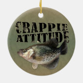 Crappie Attitude Keramik Ornament (Hinten)