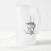 Crappie-Berg Mattglas Bierglas (VorderseiteRechts)