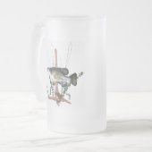 Crappie-Berg Mattglas Bierglas (Vorderseite Links)