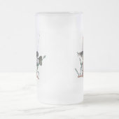 Crappie-Berg Mattglas Bierglas (Mittel)