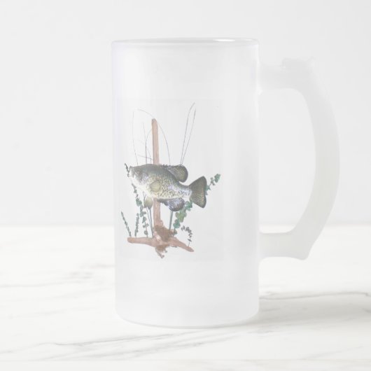 Crappie-Berg Mattglas Bierglas (Rechts)