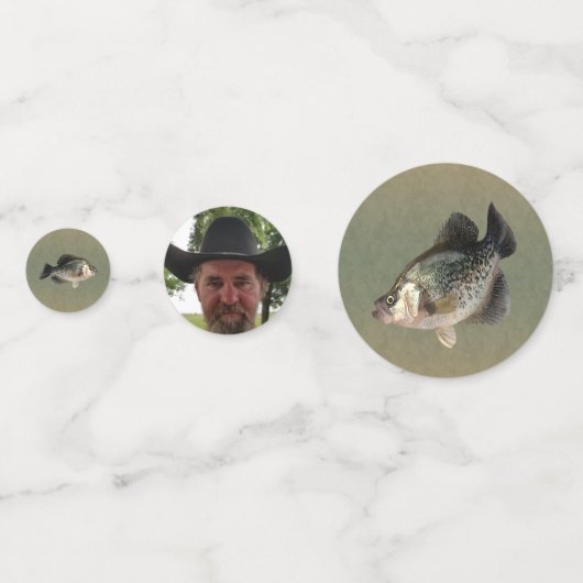 Crappie Birthday Custom Picture Konfetti (Rückseiten)