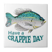 Crappie Day Fliese (Vorderseite)