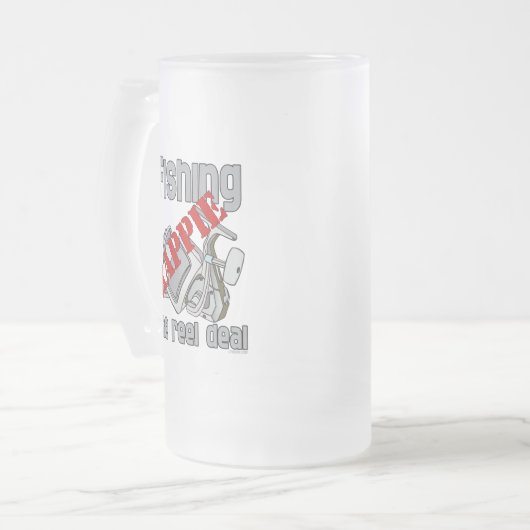 Crappie der Angelgewerbe Ernsthafte Fischerei Mattglas Bierglas (Vorderseite Links)