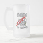 Crappie der Angelgewerbe Ernsthafte Fischerei Mattglas Bierglas (Links)