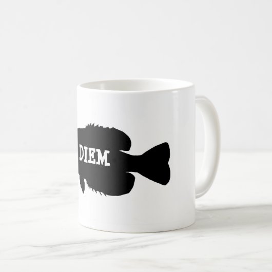 Crappie Diem Kaffeetasse (VorderseiteRechts)