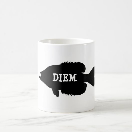 Crappie Diem Kaffeetasse (Mittel)