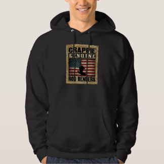 Crappie - "echte Rod-Bieger-" Fischen-Entwurf Hoodie