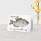 Crappie erhalten wohle Karte (Gelbe Blume)