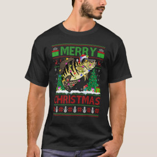 Crappie-Fisch   Weihnachtsbaum hässlicher Weihnach T-Shirt
