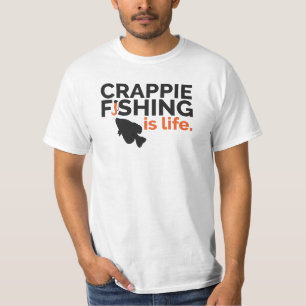 Crappie-Fischen-Shirt durch weißen Büffel drauß T-Shirt