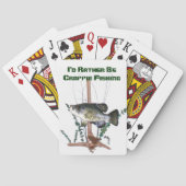 Crappie-Fischen-Spielkarten Spielkarten (Rückseite)